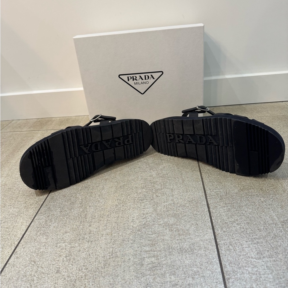 Prada Black Cage Sandals size 40 - Picture 8 of 17
